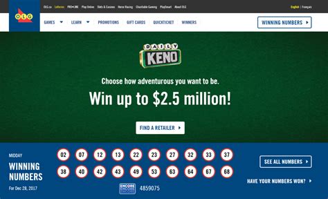 ontario keno
